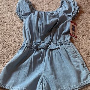 Kids Blue Denim Romper